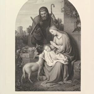 The Holy Family, mid 19th-19th century. Creator: Josef Kohlschein