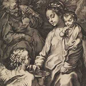 The Holy Family with the Porridge Bowl, ca. 1580-ca. 1614. Creator: Raffaello Guidi