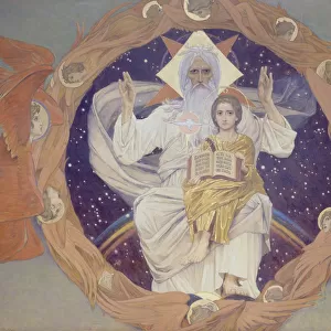 The Holy Trinity (Otechestvo), 1907. Artist: Vasnetsov, Viktor Mikhaylovich (1848-1926)