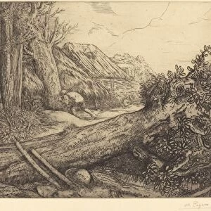 At the Home of the Woodcutters (Chez les bocherons). Creator: Alphonse Legros