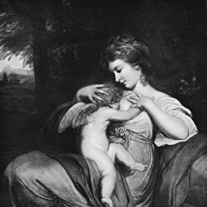 Hope Nursing Love (Miss Morris as Hope Nursing Cupid), c1770, (1912). Artist: Sir Joshua Reynolds