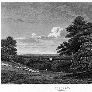 Hornsey, London, 1811. Artist: J Greig