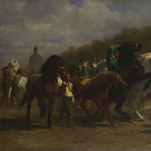 The Horse Fair, 1855. Artist: Bonheur, Rosalie (Rosa) (1822-1899)