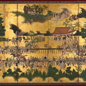Horse Race at the Kamo Shrine, 1615-50. Creator: Tosa School (Japanese)