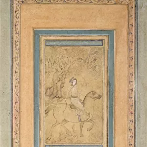 Horseman in a Landscape, Mid of 17th cen Artist: Iranian master