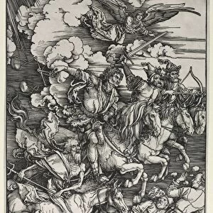 The Four Horsemen, from The Apocalypse, c. 1498. Creator: Albrecht Dürer (German, 1471-1528)
