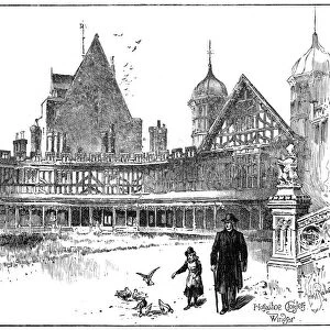 Horseshoe Cloisters, Windsor Castle, 1900