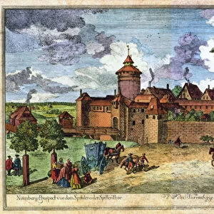 Hospital gate, Nuremberg, Germany, 17th or 18th century. Artist: John Adam