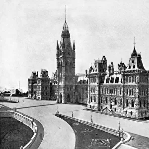 Houses of Parliament, Ottawa, Canada, 1893. Artist: John L Stoddard