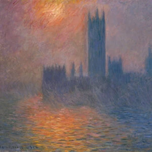 Houses of Parliament. Sunset, 1900-1901. Creator: Monet, Claude (1840-1926)