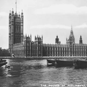 The Houses of Parliament, Westminster, London, 1933. Artist: Philco Publishing Company