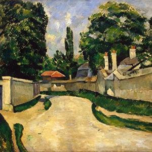 Houses Along a Road, c1881. Artist: Paul Cezanne