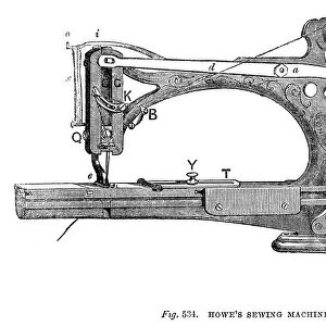 Howes Sewing Machine, by Thomas, 1866