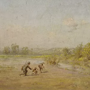 The Hunters. Artist: Pokhitonov, Ivan Pavlovich (1850-1923)