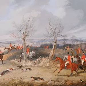 Hunting Scene: In Full Cry, ca. 1840. Creator: Henry Thomas Alken