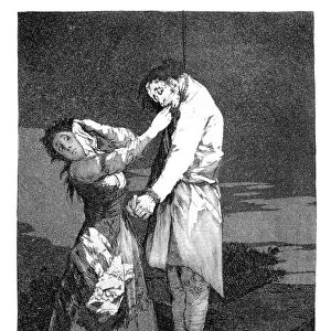 Out hunting for teeth, 1799. Artist: Francisco Goya