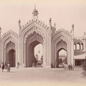 Husainabad Bazar Gateway, Lucknow, India, 1860s-70s. Creator: Unknown