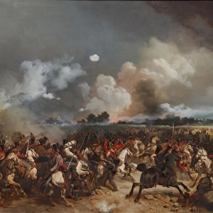 The hussars on the attack during the storming of Warsaw on September 1831, 1872