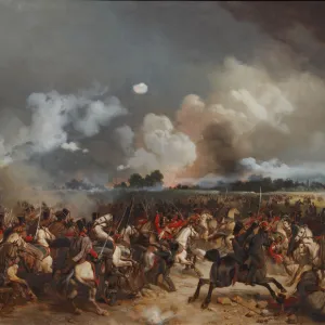 The hussars on the attack during the storming of Warsaw on September 1831, 1872