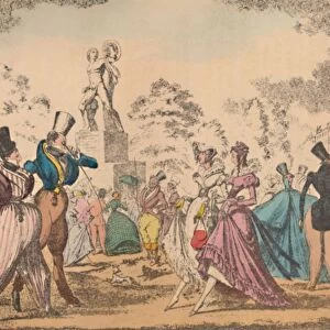 Hyde Park Corner in 1822, c1870. Artist: George Cruikshank