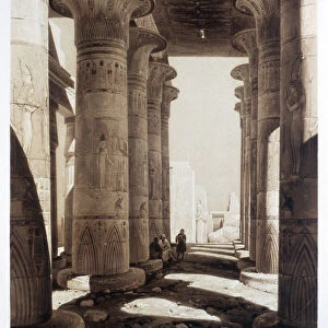 Hypostyle Hall of the Ramesseum, Thebes, Egypt, 1841. Artist: Himely