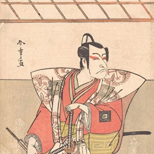 Ichikawa Danjuro V as a Samurai of High Rank, ca. 1778. Creator: Shunsho