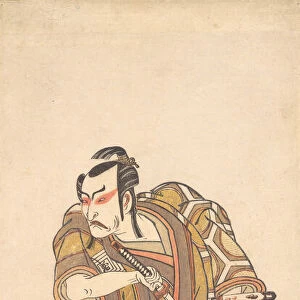 Ichikawa Danzo III as a Samurai Drawing a Sword, ca. 1772. Creator: Shunsho