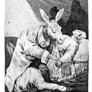Of what ill he die?, 1799. Artist: Francisco Goya