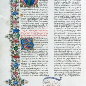 Illuminated manuscript page from Decameron, by Giovanni Boccaccio, Italian, c1467. Artist: Taddeo Crivelli