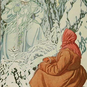Illustration for the Fairy tale Morozko, 1931