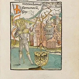 Illustration for De Origine et conversatione bonorum Regum by Sebastian Brant, 1495