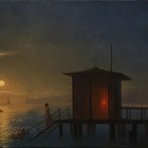 Imperial bath-house, 1848. Artist: Aivazovsky, Ivan Konstantinovich (1817-1900)