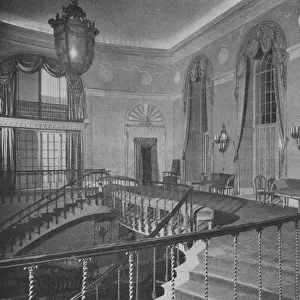 The imposing staircase leading to the ballroom of the Ritz-Carlton Hotel, New York, 1923