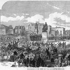 Inauguration of the Burke and Wills Monument at Melbourne, Australia, 1865