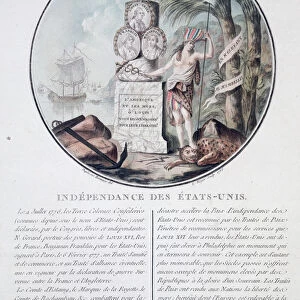 Independence of the United States, 1786. Artist: L Roger