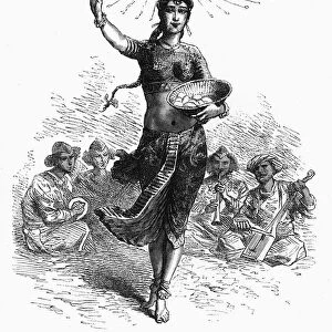 Indian Dancing Girl: The Egg Dance, c1891. Creator: James Grant