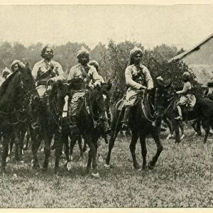 Indian soldiers at the front, First World War, 1914, (c1920). Creator: Unknown