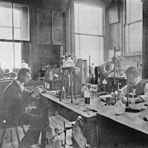Industrial laboratory at Thomas Firth & Sons Norfolk Works, Sheffield, c1900