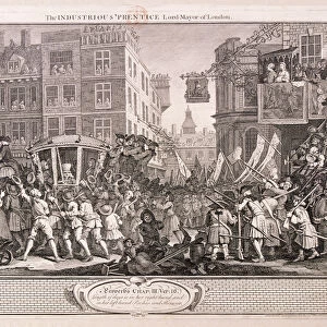 The industrious prentice Lord-Mayor of London, plate XII of Industry and Idleness, 1747