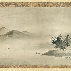 Ink Landscape, Muromachi period, early 16th century. Creator: Kano Motonobu