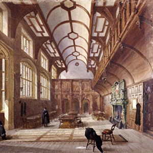 Interior of Charterhouse, London, 1885. Artist: John Crowther