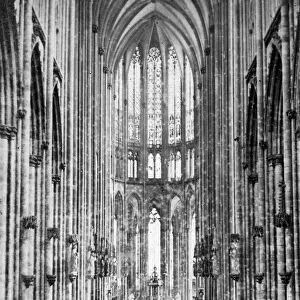 Interior of Cologne Cathedral, early 20th century