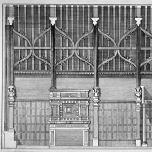 Interior elevation of Trinity Hall, City of London, 1700