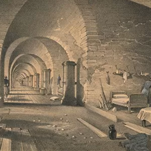Interior of Fort Nicholas, 1856. Artist: Edmund Walker