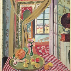 Interior with phonograph, 1934. Creator: Henri Matisse