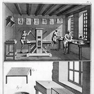 Interior of a Printing Works, 1751-1777
