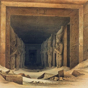 Interior of the Temple of Abou Simbel, Egypt, 1842-1845. Artist: E Weidenbach