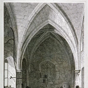Interior view of the Well Tower, Tower of London, 1823. Artist: Edward Blore