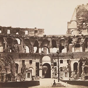 Interno del Colosseo, ca. 1855. Creator: Pietro Dovizielli