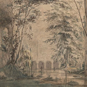 Inundated Ruins of a Monastery, ca. 1824. Creator: Karl Blechen